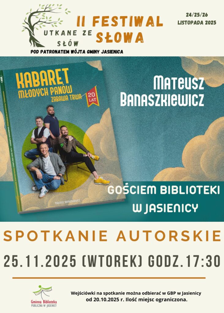 Zaprosznie na spotkanie z Mateuszem Banszkiewiczem